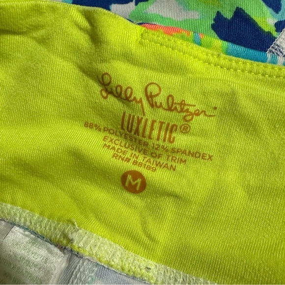 Lilly Pulitzer Luxletic Weekender Crop Leggings Dive In Bright Colorful Medium - Picture 4 of 6